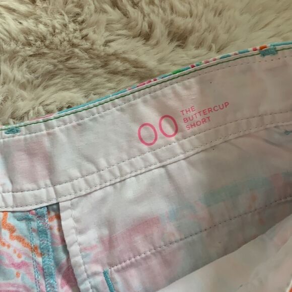 Lilly Pulitzer Buttercup Shorts In Jellies Be Jammin Print 00 - Picture 3 of 5